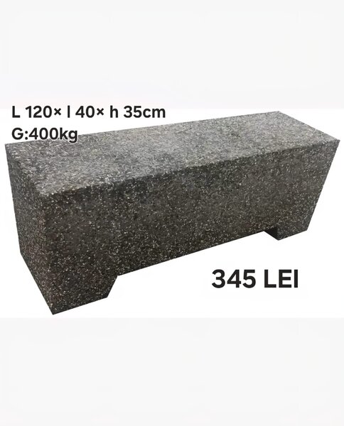 Banci si scaune din beton (cu elemente din lemn) diverse modele si dimensiu